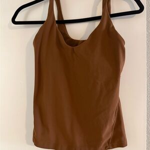 lululemon athletica Brown Tank Top